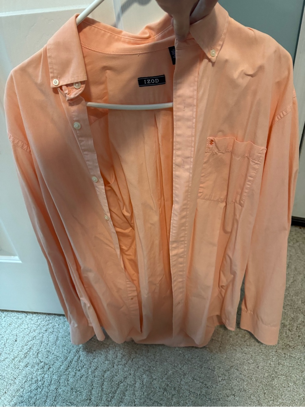 IZOD Peach Button-Down Shirt